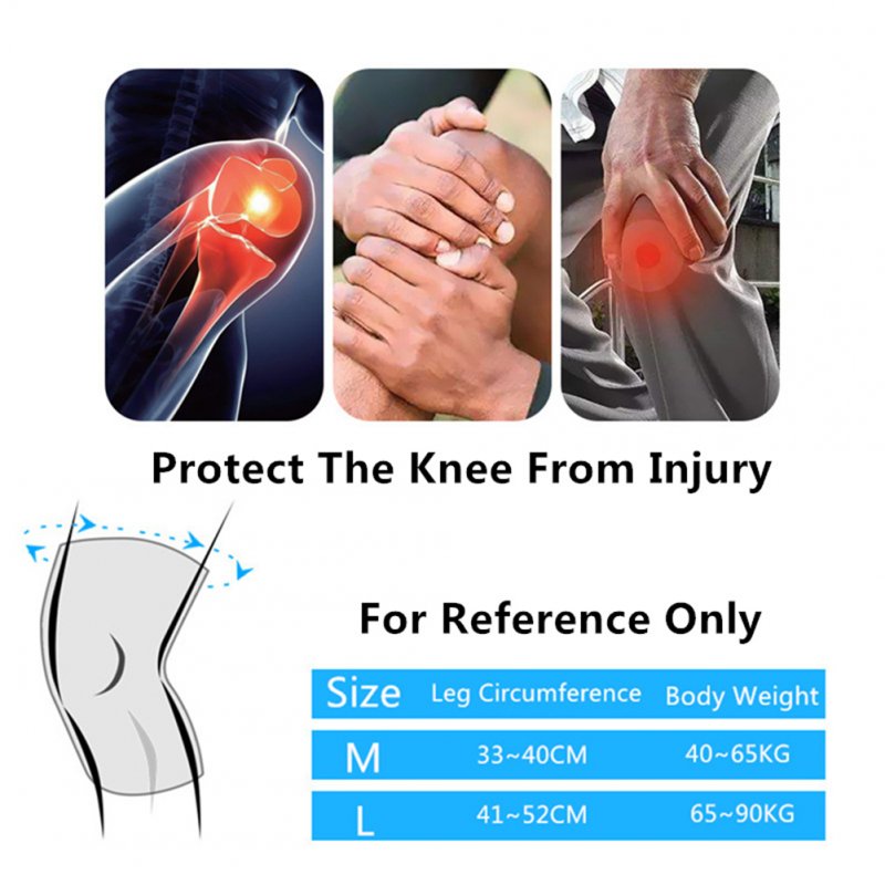 1 Pair Knee Pads Thickened Non-slip Anti-collision Sports Sponge Knee Protector Riding Equipment Black M