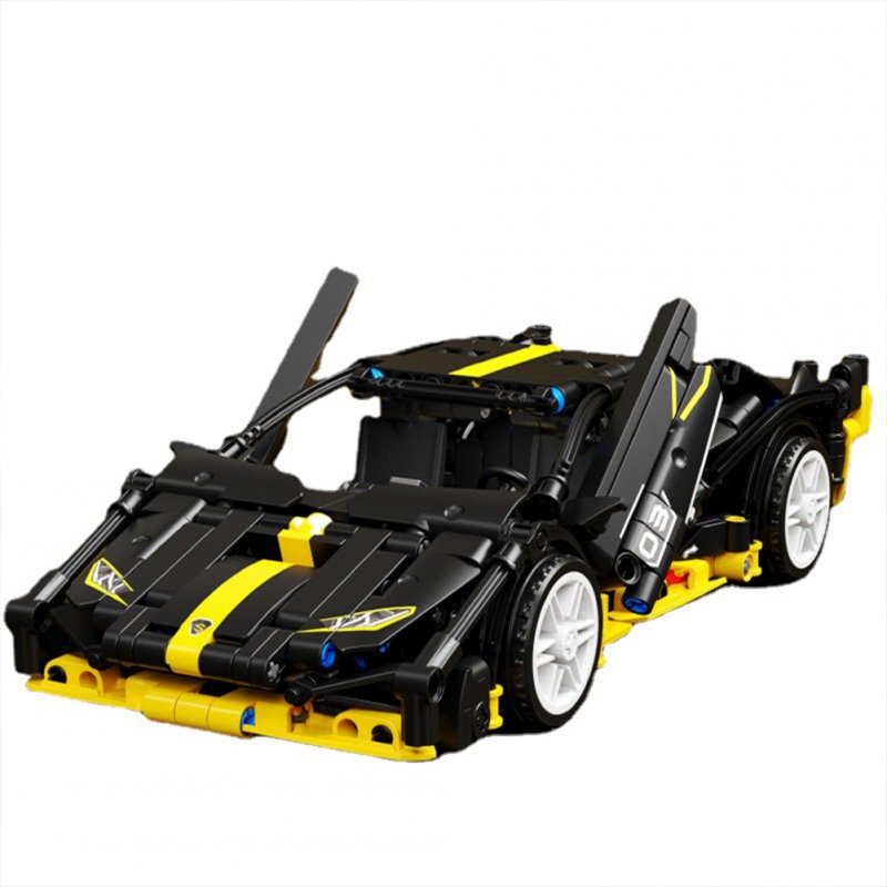 Machinery Pull Back Sports Car  Building  Blocks  Toys Small Particle Bricks Racing Vehicle Assembled Model Holiday Gifts For Boy 