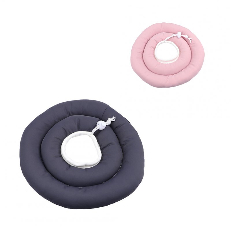 Soft Dog Cone Alternative After Surgery Adjustable Neck Cone Protective Elizabethan Donut Collar For Dogs Cats Recovery pink M x 30