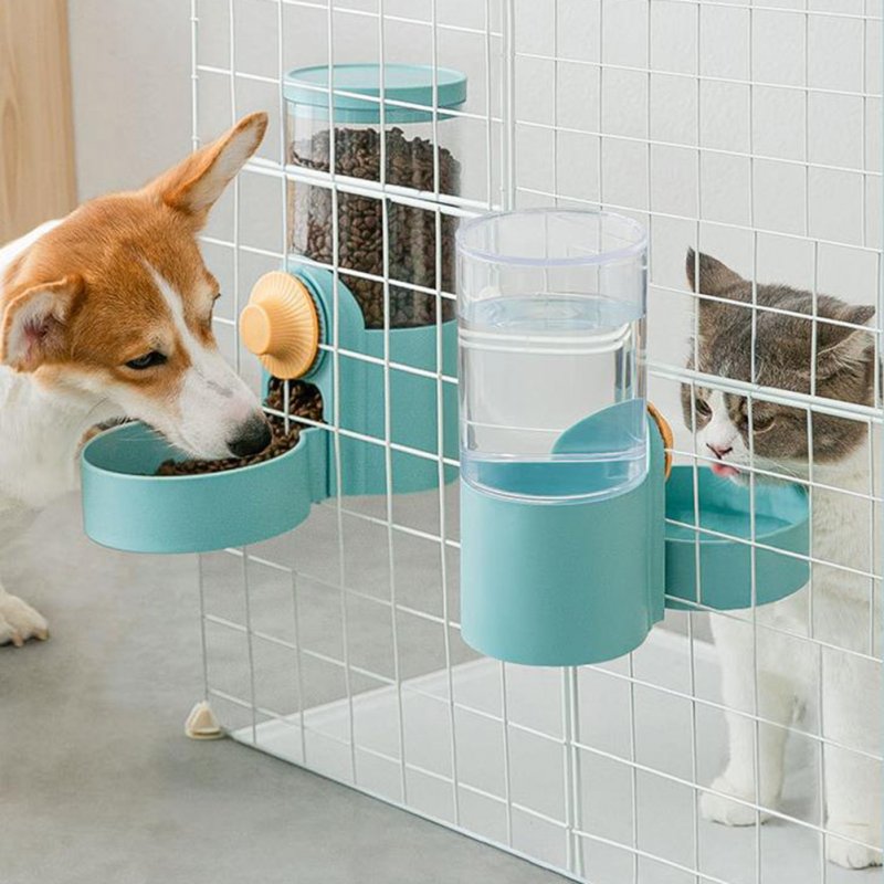 Cat Cage Hanging Automatic Feeding  Bowl Water Drinker Large Capacity 75 Degree Ramp Design Pet Supplies For Kitten Puppy Rabbit 