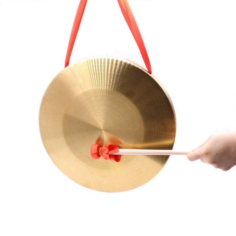15.5cm/6inch Hand Copper Gong with Drumstick Mini Slamming Musical Instruments Kid Music Toy 