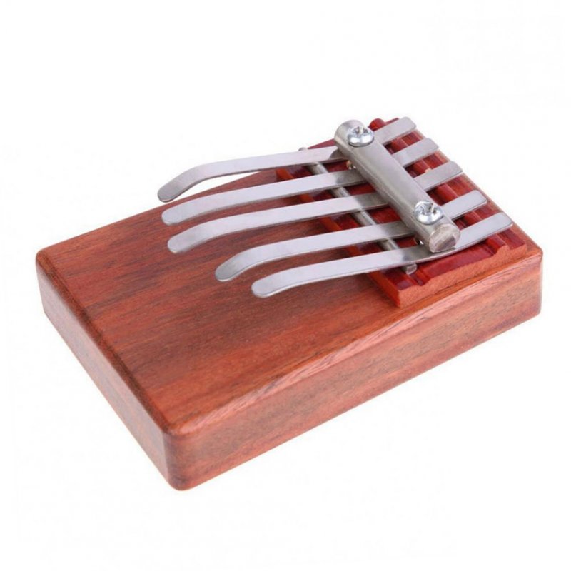 5-Key Kalimba Rosewood Mbira Children Mini Guitar Thumb Piano Traditional Musical Instrument Perfect Gift for Kids 