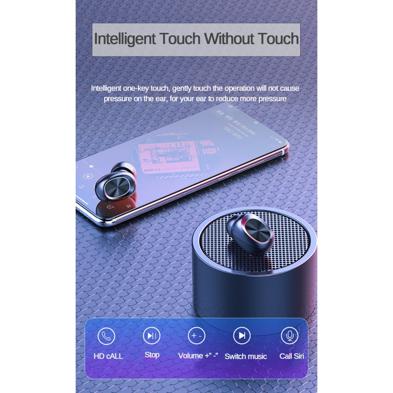 B239 TWS True Wireless Earbuds Wireless Bluetooth 5.0 with Microphone with Charging Box Sweatproof  