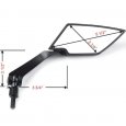 2 Pcs Universal Rearview Side Mirror