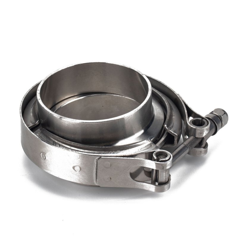 4-inch Stainless Steel #304 V Band Clamp W/2 Flange Turbo Exhaust Ss304 