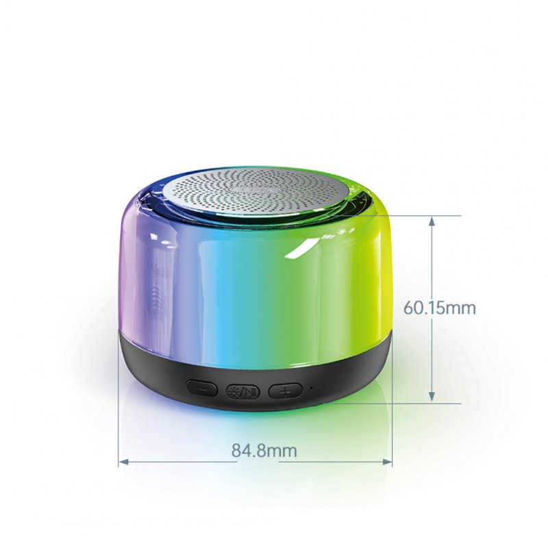 Tws Wireless Bluetooth Speaker Colorful Rgb Light Audio Portable Player Usb Outdoor Speaker 