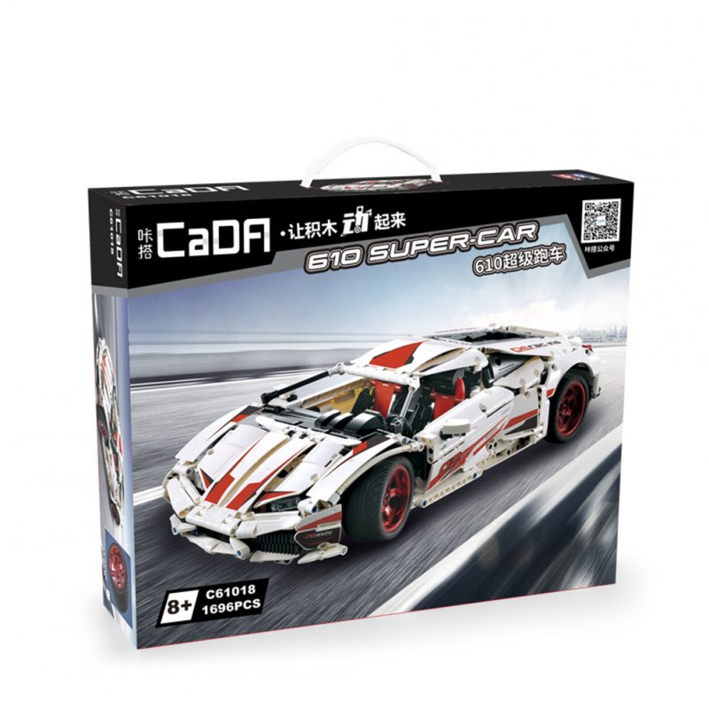 C61018 LP610 4-wheel Drive Racing  Vehicle  Model With Independent Suspension System High-difficulty Assembling Building Blocks Toys 