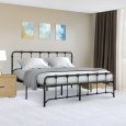 US IDEALHOUSE Queen Size Metal Bed Frame Platform Bed