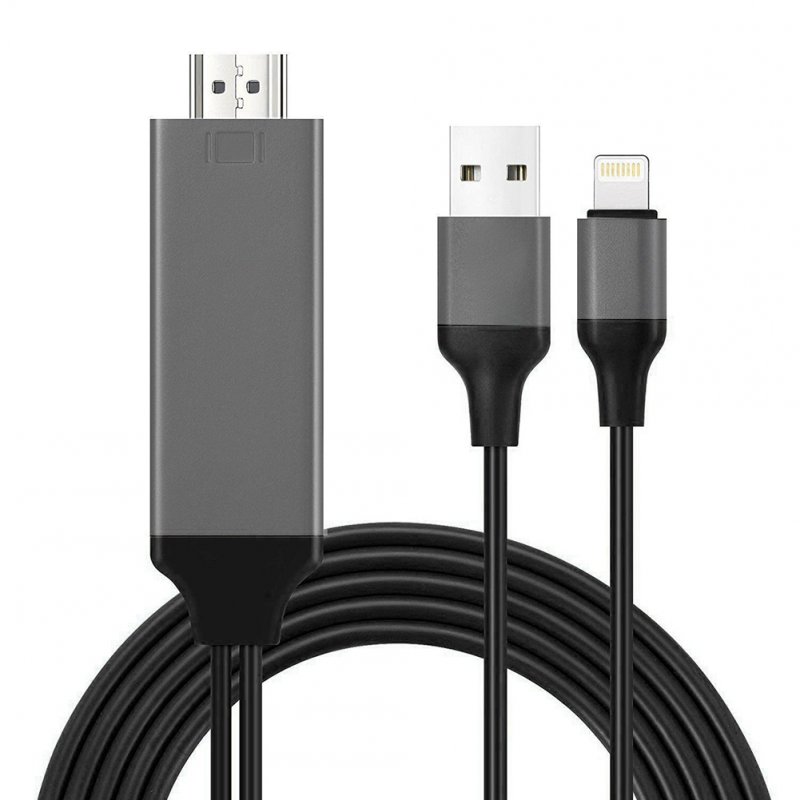 1080P 8-pin to HDMI Cable 8-pin Digital AV to HDMI Adapter for iPhone,iPad,iPod 