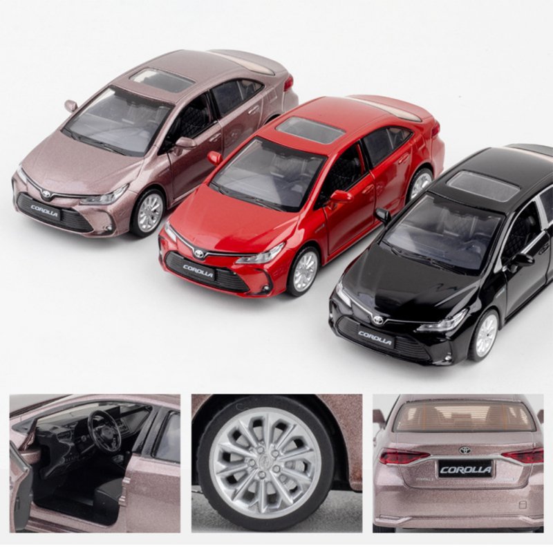 1:33 Alloy Car Model Toys with Sound Light Simulation Pull Back Car Toys Ornaments 