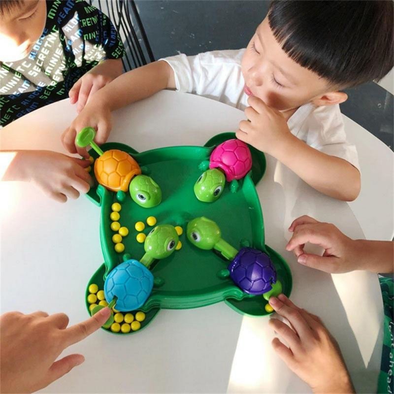 Little Turtle Eating Ball Board Game Multiplayer Competitive Race Parent-child Interactive Toys For Kids Gifts 
