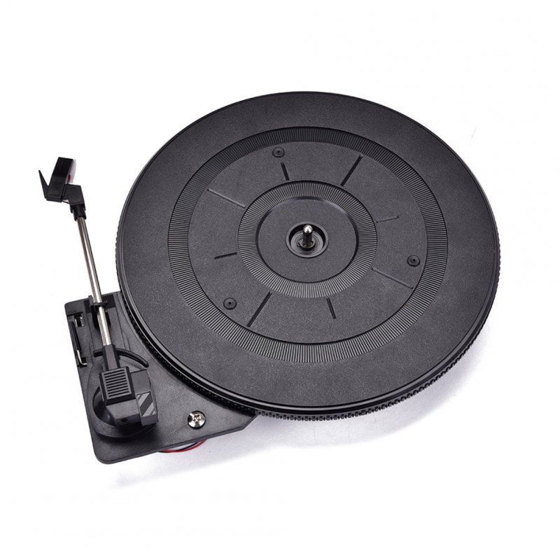 28cm Black Phonograph Turntable 35.5 x 28 x 1 cm for Vintage Vinyl LP Record Player black