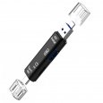 5 in 1 USB Memory Card Reader Black