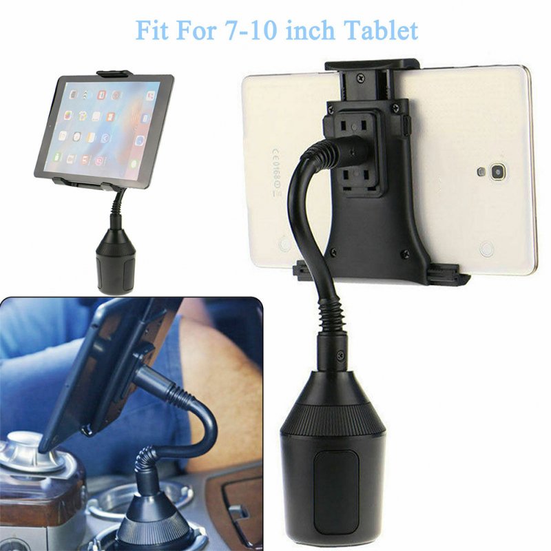 Car Cup Holder Mount Bracket 360 Degree Rotatable Stand Adjustable Mobile Phone Navigation Support Compatible For Ipad 