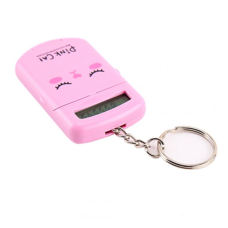 Portable Digit Calculator Mini Calculator Pocket Display Cartoon Cute Creative Keychain  Calculator 