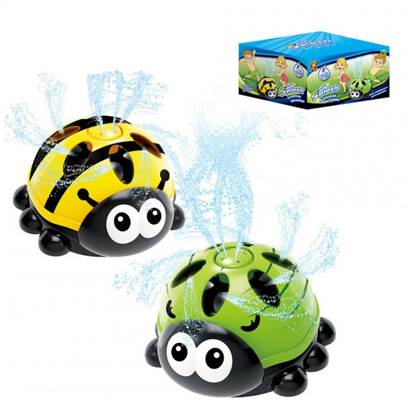 Outdoor Water Spray Bath Toys For Children Rotatable Ladybird Bathroom Sprinkler Toys For Birthday Gifts 