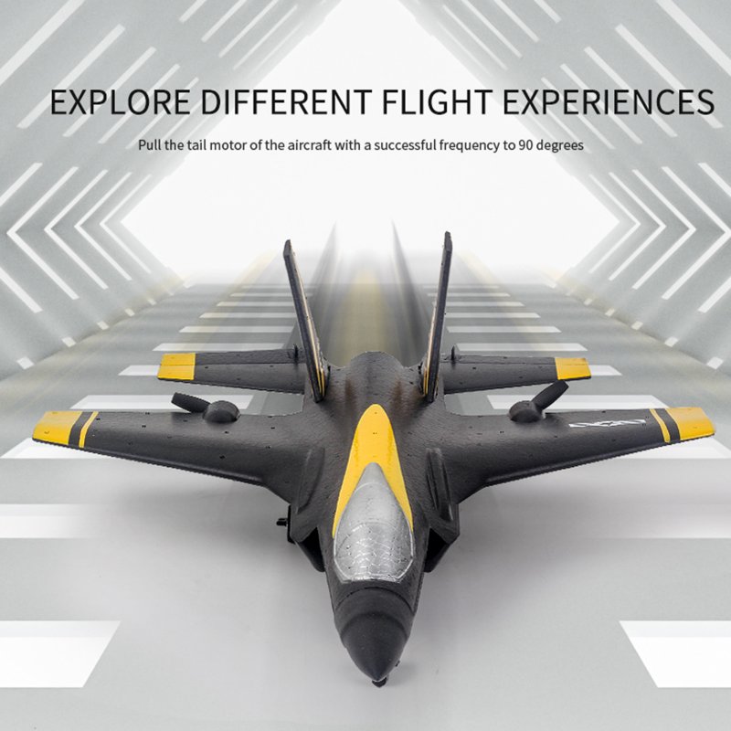 Fx935 Rc Airplane 2.4g 4ch F35 Fighter Epp Drone Remote Control Plane Electric Rc Aircraft Model Toys Black