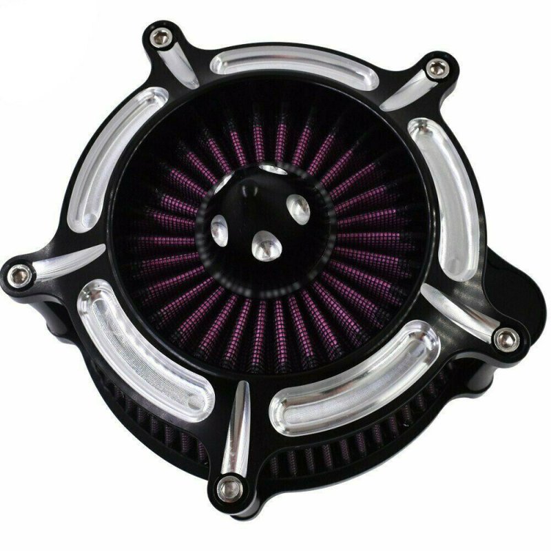Air Filter Motorcycle Turbine Spike Intake Air Cleaner Filter System 