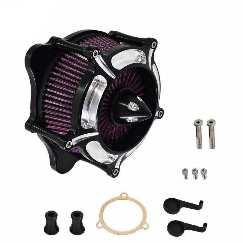 Air Filter Motorcycle Turbine Spike Intake Air Cleaner Filter System 