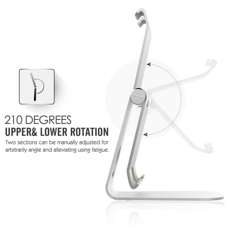 270° Rotatable Foldable Aluminum Alloy Desktop Holder Tablet Stand for Samsung Galaxy Tab Pro S iPad Pro10.5 9.7" 12.9'' iPad Air Surface Pro 4 Kiosk POS Stand 