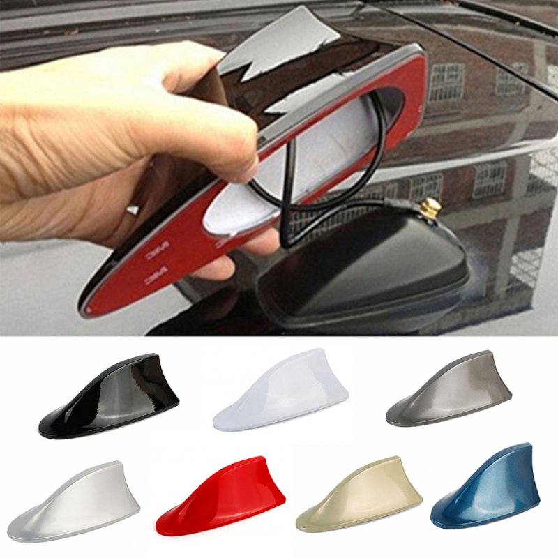 Car Decoration Shark Fin Antenna With Signal For Radio Antenna Roof Tail Antenna Free Punching 