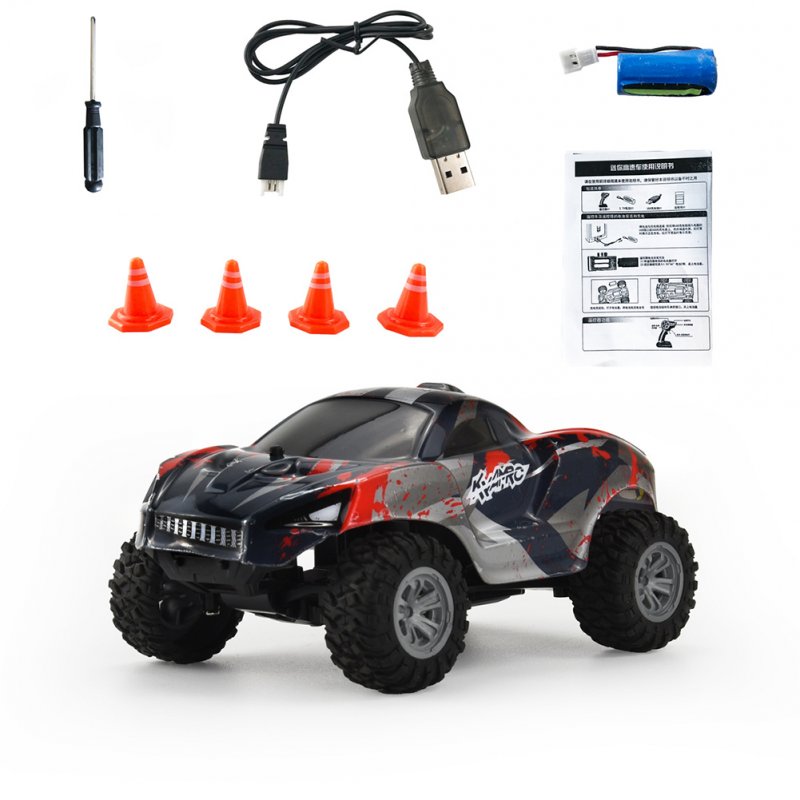 1:32 High-speed 2.4g RC Drift Car With Lights Off-road Remote Control Vehicle Model Boy Toy Red