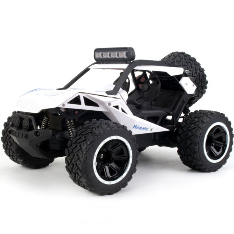 1:14 Half-scale Remote Control Car with Light 25KPH 2WD High-speed Climbing RC Car Model Toy White