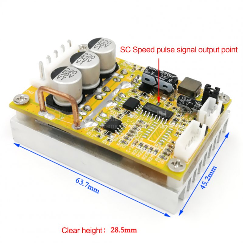 BLDC Three-phase Dc Brushless Hall Motor Controller Set High Power Plc Brushless Motor Driver Board