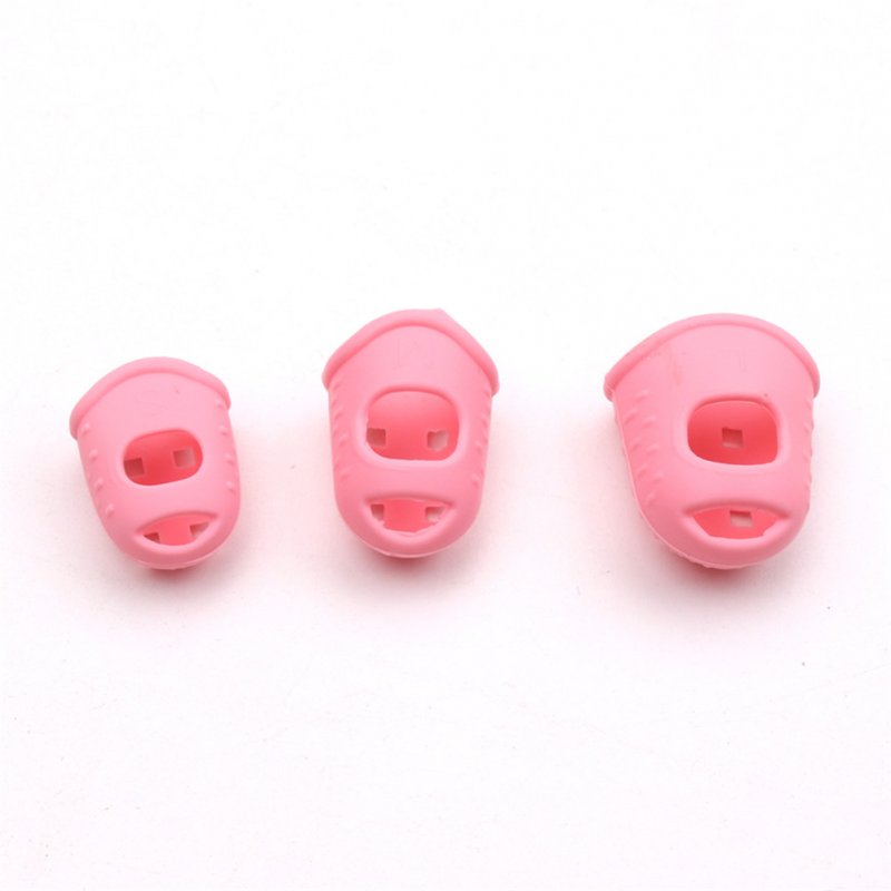 5 Pcs Multifunction Silicone Thimble Tip Guitar Finger Guards DIY Crafts Tool Needlework Accessories 