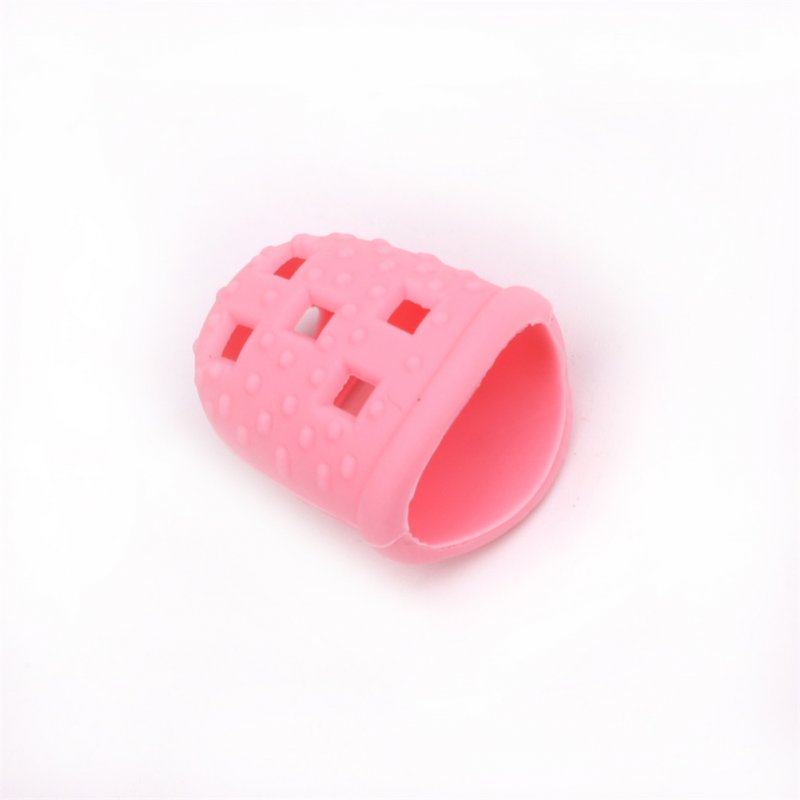 5 Pcs Multifunction Silicone Thimble Tip Guitar Finger Guards DIY Crafts Tool Needlework Accessories 