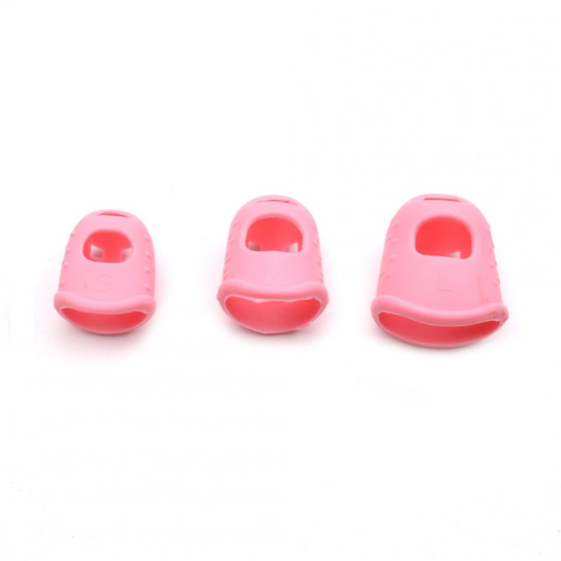 5 Pcs Multifunction Silicone Thimble Tip Guitar Finger Guards DIY Crafts Tool Needlework Accessories 