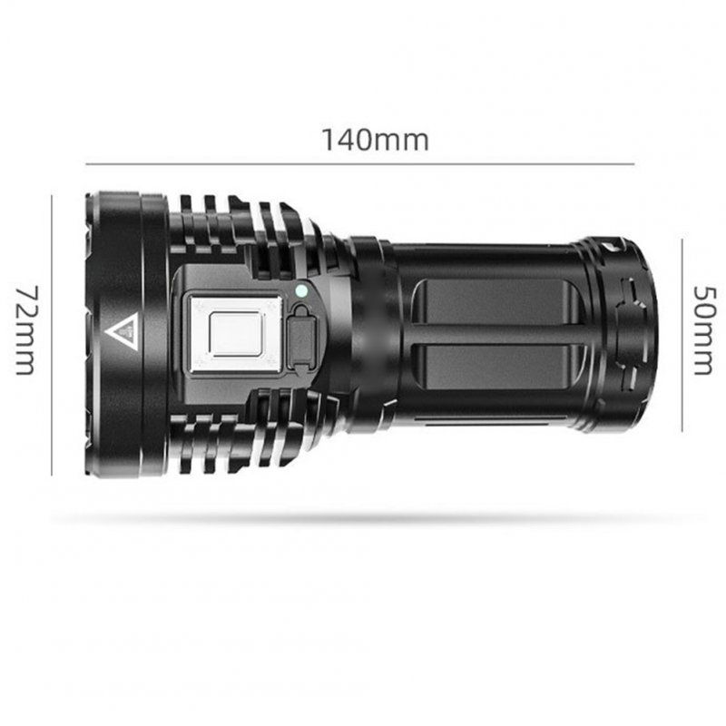 Led Portable Mini Flashlight Usb Rechargeable Super Bright Powerful Torch Outdoor Camping Work Lamp 