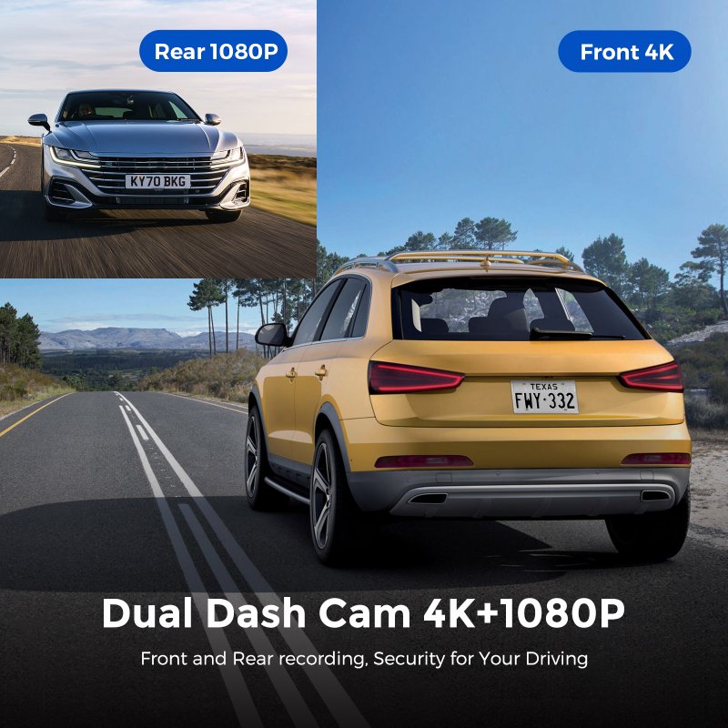 Azdome HD 1080P Dash Cam Wifi Gps Recorder G-sensor Dashcam 