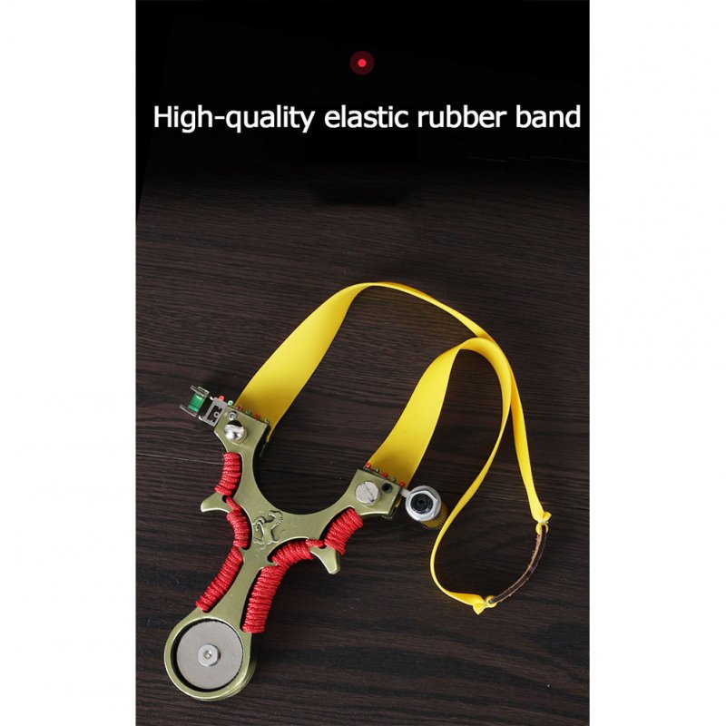 Infrared Slingshot Flat Rubber Band Strong Magnetic Handle Catapult
