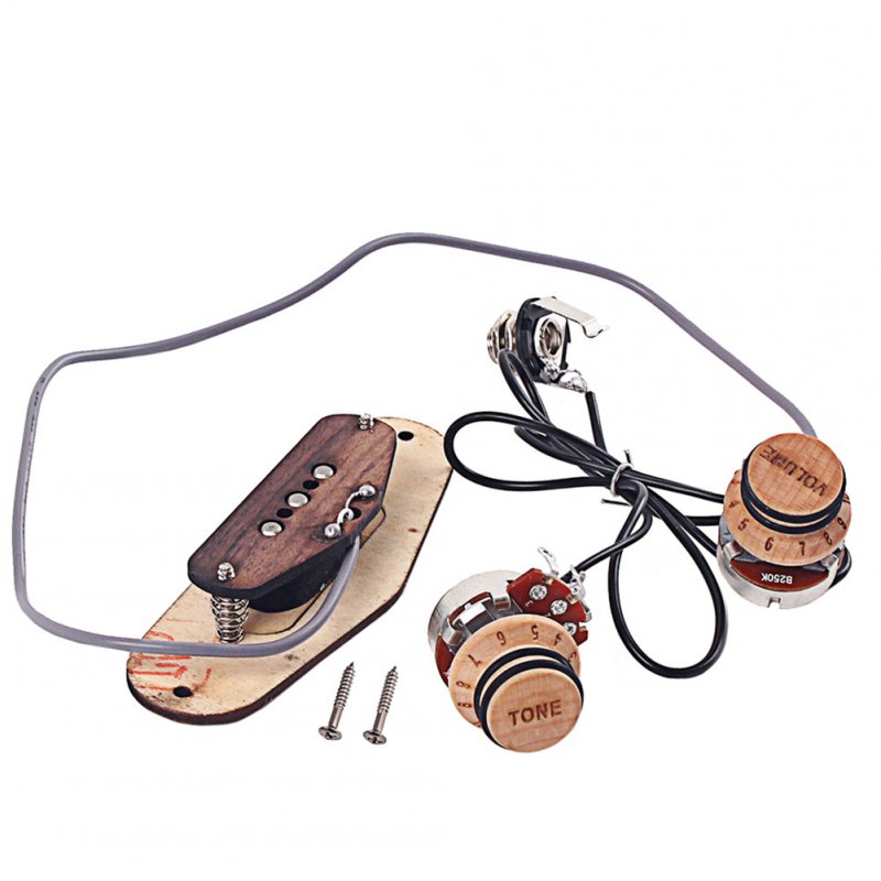 Maple Alnico V Cooper 4.5Kohm Pickup Line Circuit Bobbins for Cigar Box Guitar Music Instrument Accessories Wood color