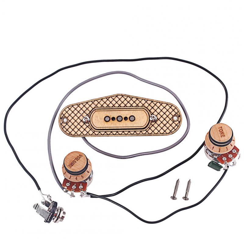 Maple Alnico V Cooper 4.5Kohm Pickup Line Circuit Bobbins for Cigar Box Guitar Music Instrument Accessories Wood color
