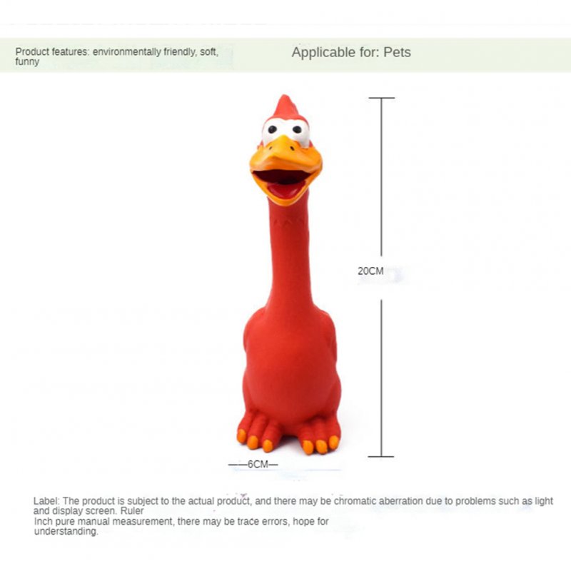 Natural Latex Screaming Chicken Squeeze Sound  Toy Anti-squeeze Bite-resistant Dog Squeaker Chew Training Toys Pet Products 