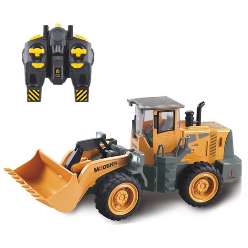 1:8 Simulation Alloy Bulldozer Model 6-channel Remote Control Engineering Vehicle Toys for Collect