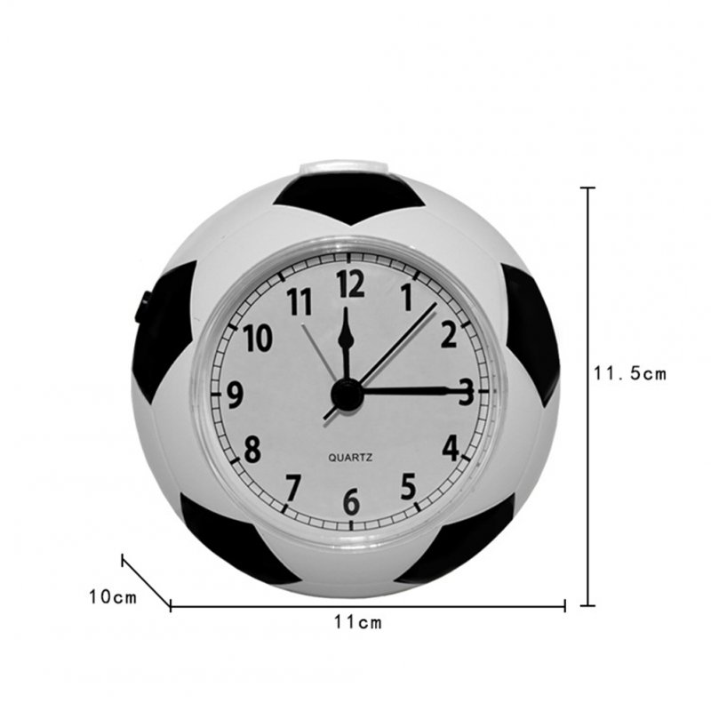 Portable Cartoon Alarm Clock Football Shape Design Mute Desktop Alarm Clock for Student Kids Children 