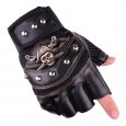 Leather Gloves Half Fingers 