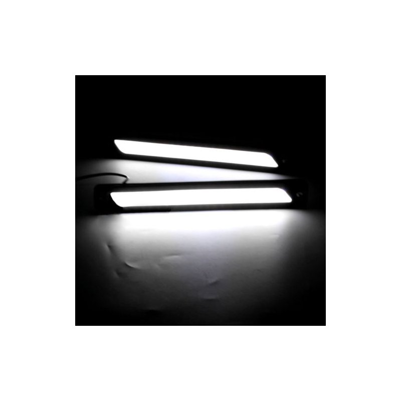 2pcs White DRL LED Car Daytime Running Lights Driving Bulbs Daylight Fog Light