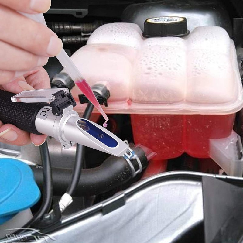 4-in-1 Car Antifreeze Freezing Point Refractometer Battery Liquid Hydrometer Glass Cleaning Agent Detection Meter