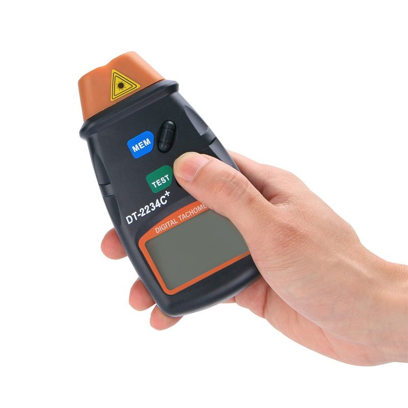 Dt2234c+ Portable Handheld Electromechanical Tachometer Motor Gear Non-contact Tachymeter