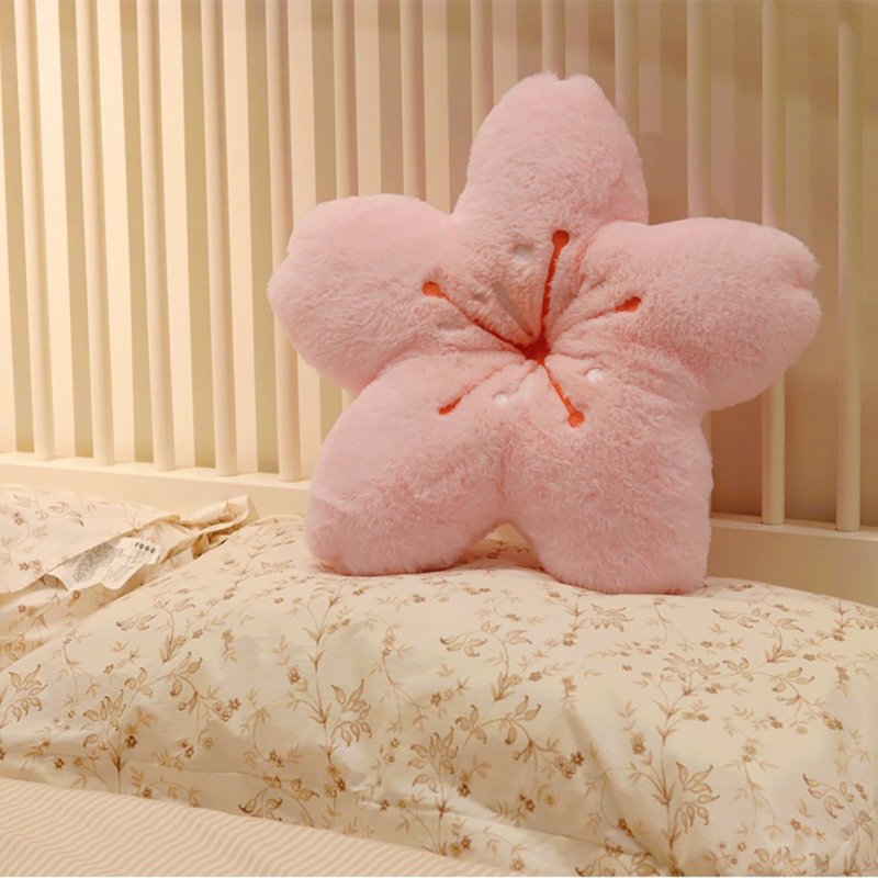 Cherry Petals Pillow Soft Comfortable Wrinkle Fade Stain Resistant Plush Pillows For Sofa Couch Decorations 