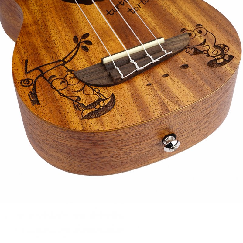 21 Inch 23 Inch Gecko Ukulele Arched Back Design Professional Wooden Ukuleles Beginner Small Guitar 