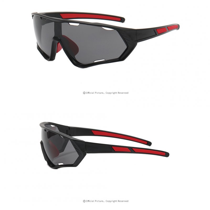 Fashion Colorful Cycling Sunglasses Outdoor Sports Riding Goggles Mtb Bike Eyewear Black Frame Re