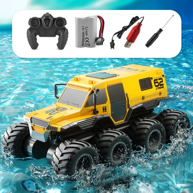 2.4g Remote Control Car 8wd Off-Road Amphibious Stunt Vehicle 8-Wheel Speed Racing Truck Crawler Toys 