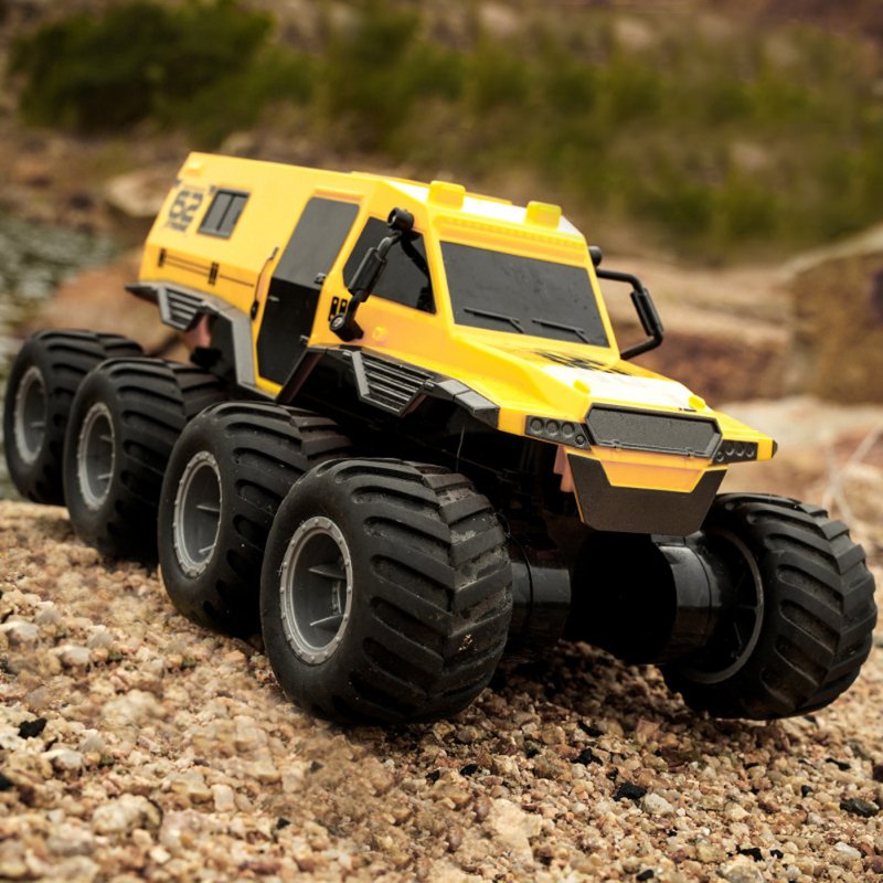 2.4g Remote Control Car 8wd Off-Road Amphibious Stunt Vehicle 8-Wheel Speed Racing Truck Crawler Toys 