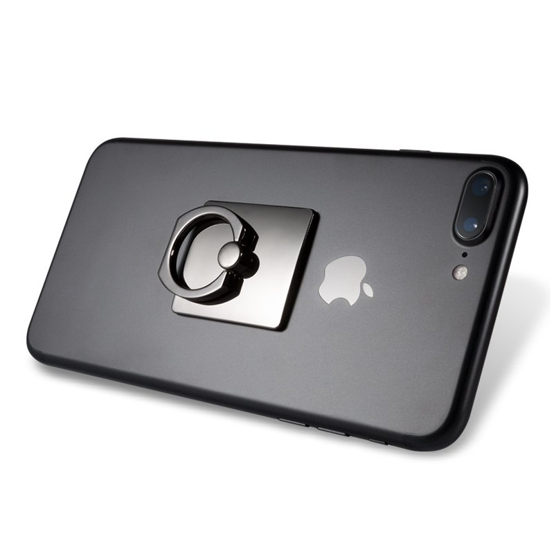 Portable Universal Metal Finger Ring Phone Holder - 360° Rotating Bracket for iPhone Samsung, 