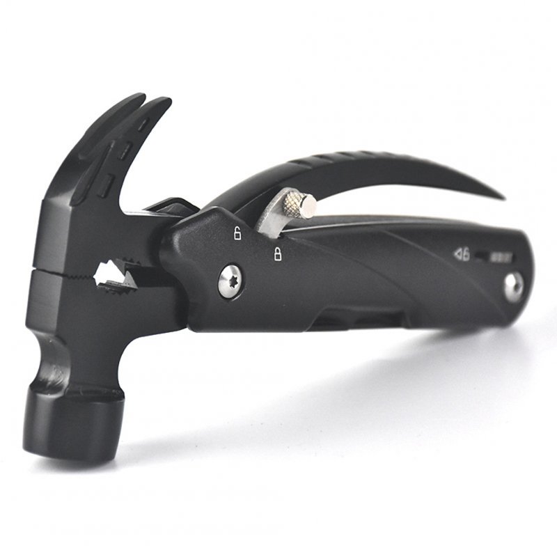 Stainless Steel Mini Claw Hammer Outdoor Camping Life-saving Emergency Combination Tool 